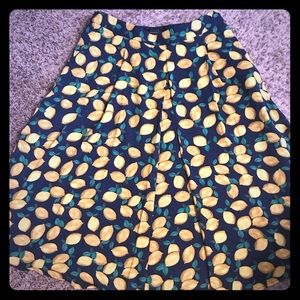 Sz 6 lemon flare skirt The Limited